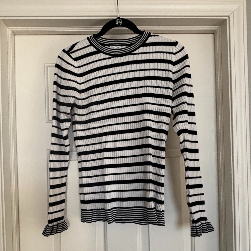 White House Black Market Women's Striped Sweater